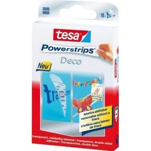 Tesa - Deco Powerstrips - Ophangsystemen - Transparant - Kunststof