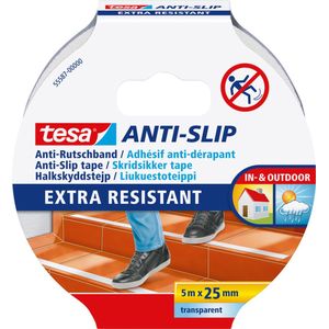 Anti-slip tape tesa 5mx25mm transparant | 6 stuks