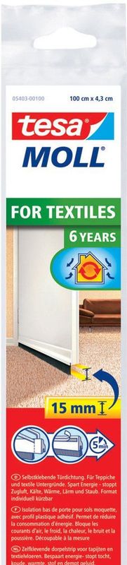 Dorpelstrip - Wit - Zelfklevend - Geschikt voor Hoogpolig Tapijt