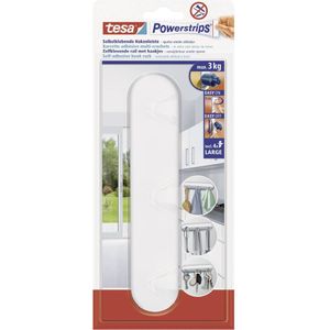 Tesa Powerstrips hakenrek large 3-haaks - Klussen - Verwijderbare haken - Handdoekhaakjes