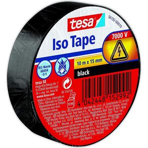 tesa 56192 00010Isolatietape Zwart ( x b) 10 x 15 1 stuk