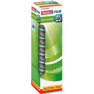 tesa tesafilm 57070-00000-01 Zelfklevende folie Eco & Clear Transparant (l x b) 10 m x 15 mm 10 stuk(s)