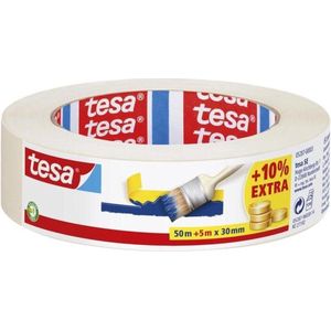 Afplaktape/schilderstape 30 mm x 55 m - Verf afplakband/tape - Maskeertape - Tesa Masking tape
