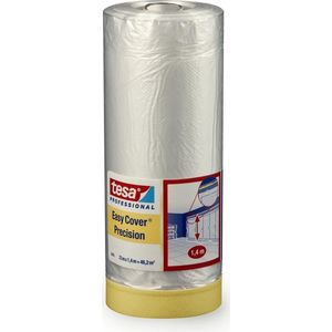 Tesa - Easy Cover - Maskeringstape en Folie - Transparant - Zelfklevend