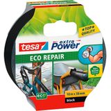 tesa Extra Power Eco reparatietape, milieuvriendelijk, Duct Tape voor handwerk, bevestiging, markering, natuurlijke vezels, 10 m x 38 mm, zwart