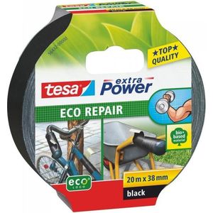 Tesa Extra Power Eco Repair Textieltape Zwart - 20 M X 38 Mm.