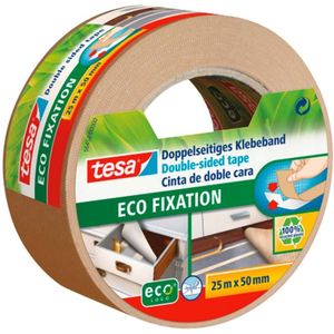 tesa Double-sided Tape ECO FIXATION, 25m x 59mm, wit
