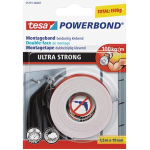 Tesa Powerbond montagetape extra sterk 19 x Dubbelzijdige tape Klustape