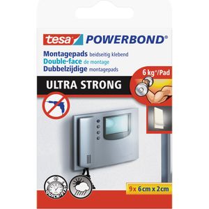 Tesa Powerbond Ultra Strong Dubbelzijdige Kleefstrip 6kg 9 Stuks