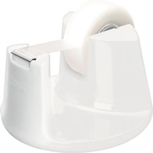 8 x Tesa Tischabroller Easy Cut compact weiß + 1 Rolle 33mx19mm matt u