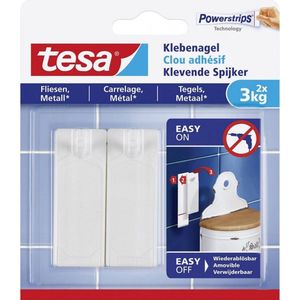 Klevende Spijker Tesa Tegels Metaal 3kg Wit - Pak A 2 Stuk