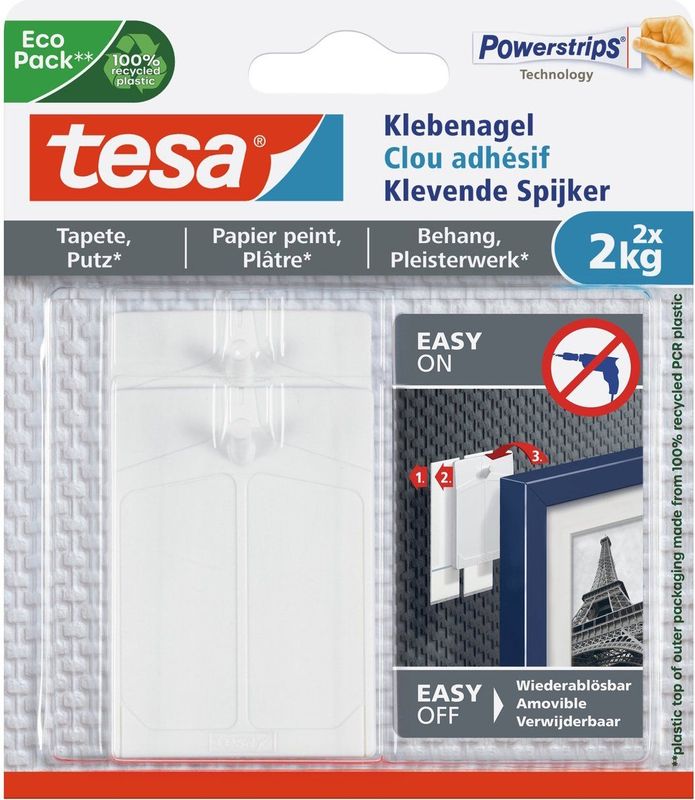Klevende spijker Tesa behang en pleisterwerk 2kg