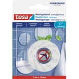 Tesa - tiles 77744-00000-00 Montageband ® Powerbond Weiß (l x b) 1.5 m x 19 mm 1 St.