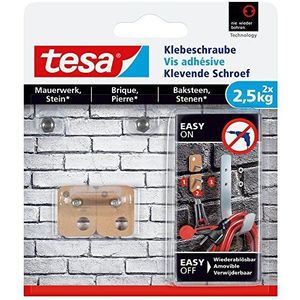 tesa - Klevende Schroeven - Voor Ruwe Oppervlakken - Tot 5kg - Verwijderbaar