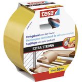 tesa - EXTRA STRONG Bevestigingstape - Oranje - 10 m x 50 mm - 1 stuk