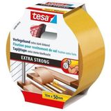 tesa - EXTRA STRONG Bevestigingstape - Oranje - 10 m x 50 mm - 1 stuk