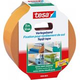 tesa - EXTRA STRONG - Bevestigingstape - Oranje - 25 m x 50 mm - 1 stuk