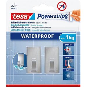 Tesa Powerstrips® Waterproof Haken S Metaal Rechthoekig | Ophangsystemen