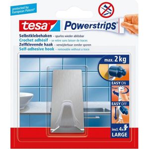 Tesa Powerstrips Zelfklevende Haak Metaal 2kg | Ophangsystemen