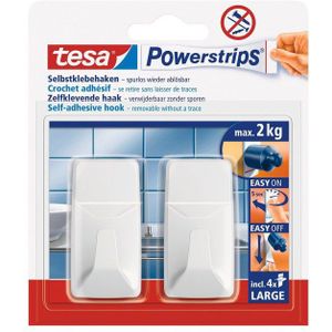 Klebehaken Powerstrips L Eckig Kunststoff Wei&#223; VE=2 St&#252;ck
