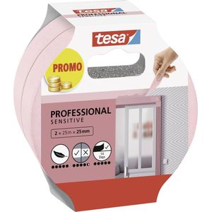 tesa Professional Sensitive 56267-00000-01 Schilderstape Roze (l x b) 50 m x 25 mm 2 stuk(s)