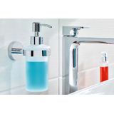 Tesa - smooz 40323-00000-00 Seifenspender 200 ml Chrom (glänzend), Weiß (satiniert)