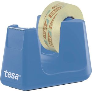 Tesa Easy Cut Smart plakbanddispenser , incl. Stop-pad, cyaan, 8 x Tesafilm transparant 33 m x 19 mm