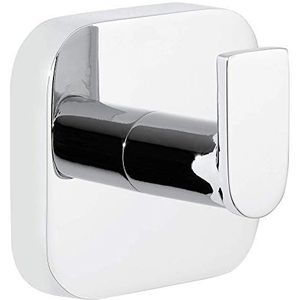 tesa® Elegaant handdoekhaak, zelfklevend, verchroomd, elegant ontwerp, 39 mm x 50 mm x 50 mm