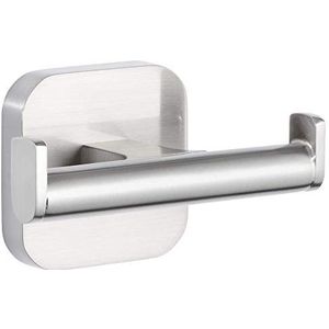 tesa® Esteetic badjashaak, zelfklevend, roestvrijstalen uiterlijk, uitstekend ontwerp, 42 mm x 80 mm x 50 mm