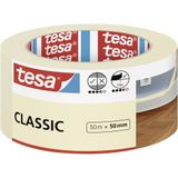 tesa - Classic 52807-00000-03 - Schilderstape - Wit - 50 m x 50 mm - 1 stuk