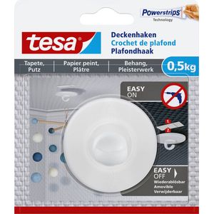 Tesa - Plafondhaak behang en pleisterwerk zelfklevend 500gr | 6 stuks