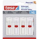 tesa - 77774 - Platte Kabel - Wit - Inhoud: 4 Stuk(s)