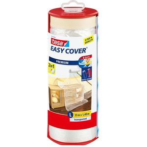 tesa Easy Cover Afdekfolie - Inclusief afplakband - 33 x 1,4 m