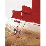 Easy Cover Premium Abdeckfolie für Malerarbeiten - 2 in1 Malerfolie zum Abdecken und Kreppband zum Abkleben - Nachfüllbar, mit Abroller - 33 m x 50