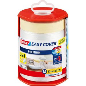 Tesa Easy Cover® Universal - 2-in-1 Masking tape & PE film- Indoor-Afroller 550mmx33m