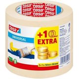 Tesa - Universal Masking Tape - Afplaktape - 50m x 30mm - 3 Stuks