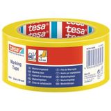 Markeringstape tesa 60760 pvc 50mmx33m geel | Stuk a 1 rol