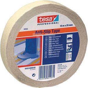 Tesa - Antisliptape - Beige Fluorescerend - Lengte 15 m - Breedte 25 mm - 6 Stuks