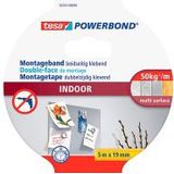 Tesa Powerbond Indoor dubbelzijdige tape 19 mm x 5 m