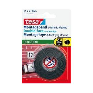 Tesa Powerbond Outdoor dubbelzijdige tape 19 mm x 1,5 m