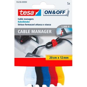 Kabelmanager Tesa On&Off 55236 12mmx20cm assorti