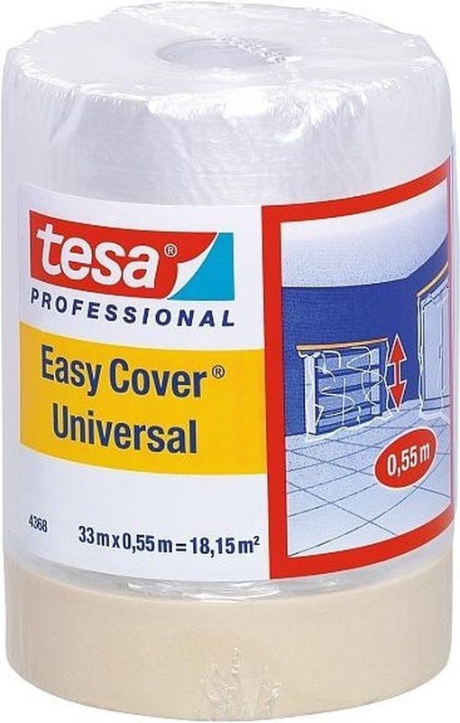Tesa - Easy Cover Universal - Maskeerfolie - 4368 - Inclusief Tape