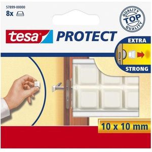 Tesa - Stootdempers - Wit - Kunststof - Set van 8 Beschermblokjes