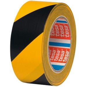 Tesa 4169 geel/zwart waarsch.tape 33mx50mm