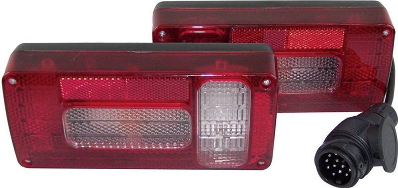 Berger & Schröter Verlichtingsset 13-polig Achteruitrijlicht, Remlicht, Knipperlicht, Mistachterlicht, Achterlicht Acht