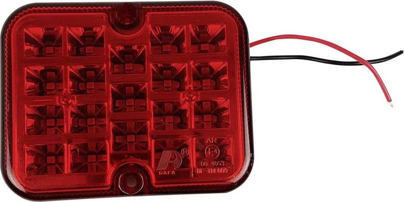 Berger & Schröter Mistlamp Open kabeleinden Mistachterlicht Achter 12 V Rood