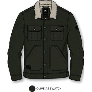 Gibson jas heren - heren corduroy jas - Kapstadt - donkergroen - maat L