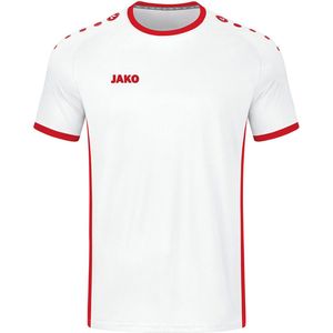Jako - Primera - Voetbalshirt - Wit/Sportrood - Korte Mouw - Kinderen