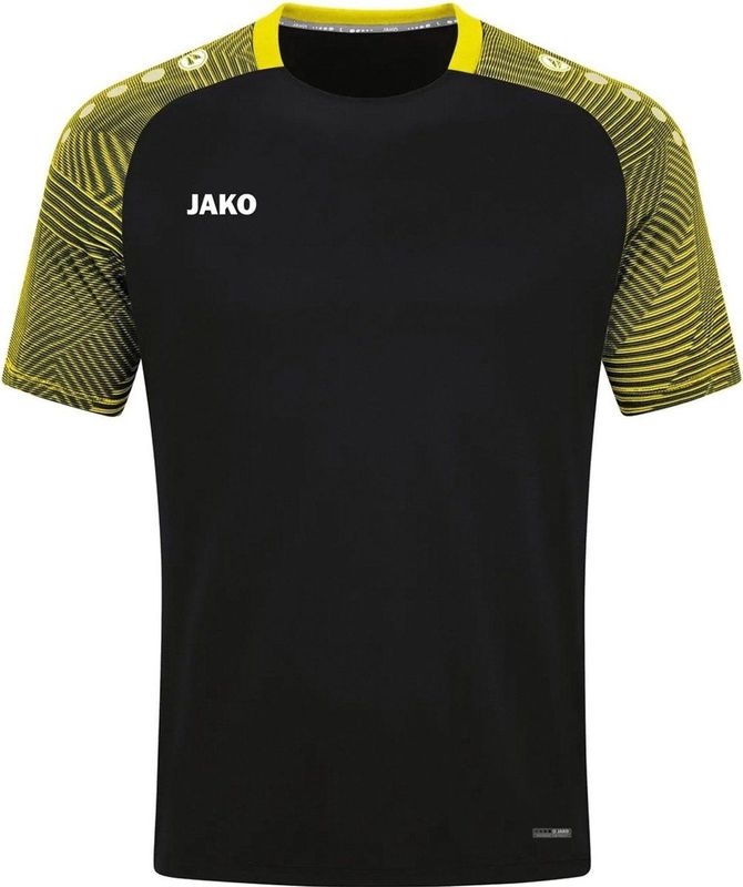 JAKO - Prestaties Van T-Shirts - Uniseks - Zwart/Zacht Geel - Katoen
