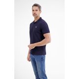 Grijs - Push-up Bikini - Met Logoborduursel - Korte Mouwen - Polokraag